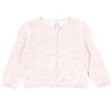 Cardigan Lurex Nuage B&eacute;b&eacute; - Rose