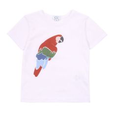 T-shirt Perroquet - Blanc