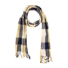 Foulard &agrave; carreaux-Jaune