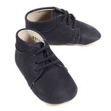Chaussons &agrave; lacets B&eacute;b&eacute; - Bleu marine
