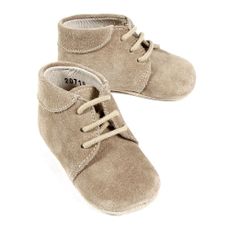 Chaussons &agrave; lacets B&eacute;b&eacute; - Sable