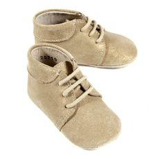 Chaussons &agrave; lacets B&eacute;b&eacute; - Dor&eacute;