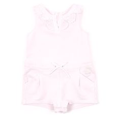 Combishort jersey B&eacute;b&eacute; - Rose p&acirc;le