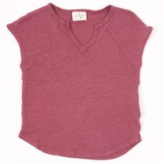 T-shirt manches raglan - Rouge brique