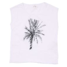 T-shirt Palmier - Ecru