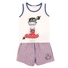 Ensemble de bain d&eacute;bardeur - short imprim&eacute; B&eacute;b&eacute;
