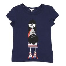 T-shirt Miss Marc - Bleu roi