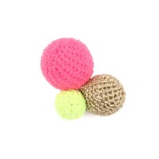Broche Pompon - Rose