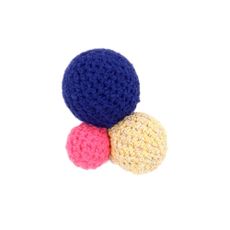 Broche Pompon - Bleu
