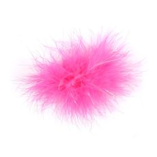 Broche plumes - Rose fluo