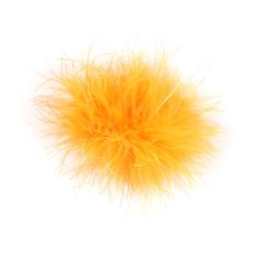 Broche plumes - Orange fluo