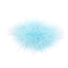 Broche plumes - Bleu turquoise