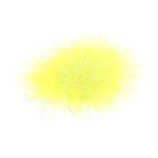 Broche plumes - Jaune fluo