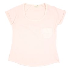 T-shirt Poche - Rose p&acirc;le