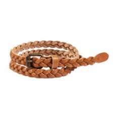 Ceinture tress&eacute;e en cuir
