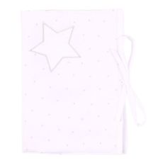 Prot&egrave;ge carnet de sant&eacute; Etoiles - Gris