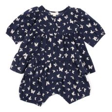 Ensemble robe et bloomer Papillons B&eacute;b&eacute;