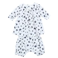 Ensemble robe et bloomer Papillons B&eacute;b&eacute;