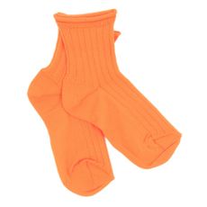Chaussettes-Orange fluo