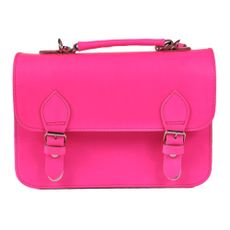 Petit cartable-Rose fluo