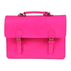 Grand cartable-Rose fluo