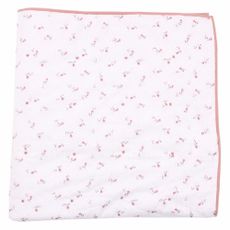 Couverture Fleurs - blanc