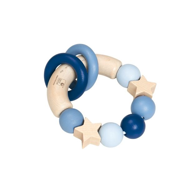 Hochet en bois - Bleu-product