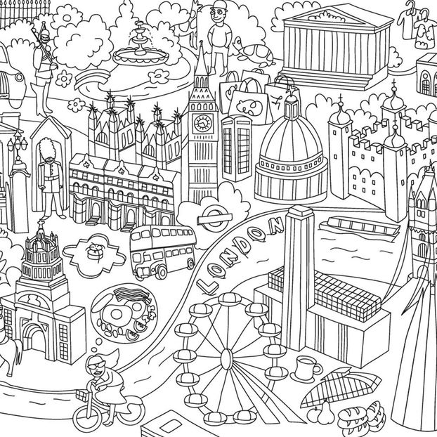 Coloriage géant Paris-product