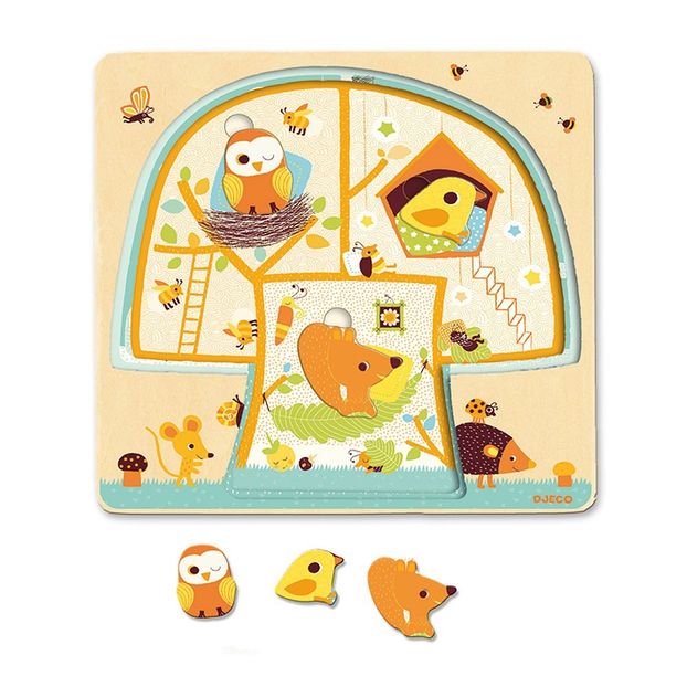 3 levels Puzzle - Hut in trees-product