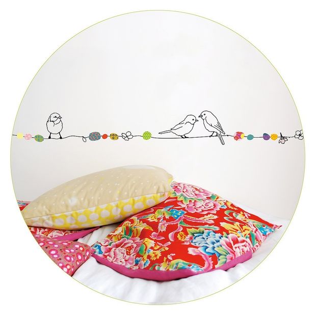 Sticker frise perles et oiseaux-product