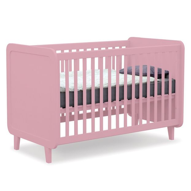 Lit évolutif Accroche-coeur 70x140 cm - Vieux rose-product