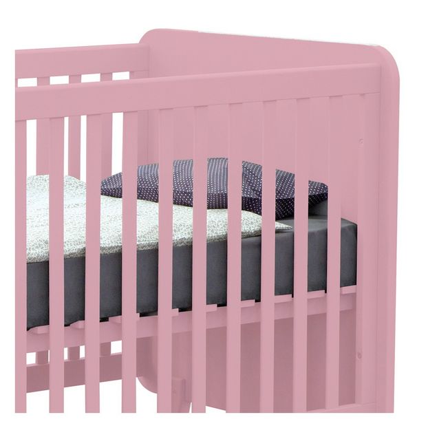 Lit évolutif Accroche-coeur 70x140 cm - Vieux rose-product