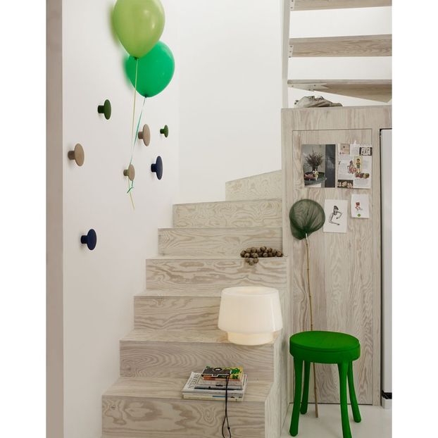 Set of 5 natural Peg The dots-product