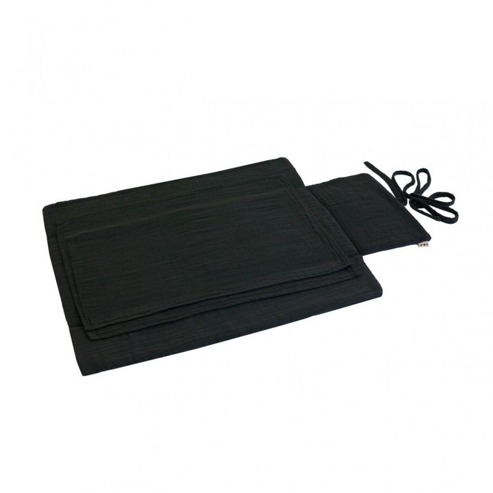 Funda de colchón cambiador viaje | Dark Grey S021- Imagen del producto n°0