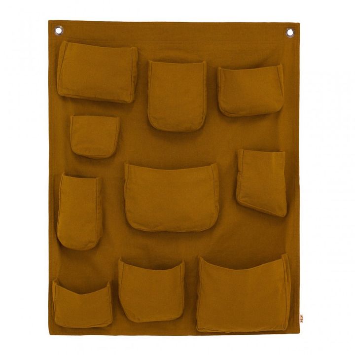 Wall tidy - mustard yellow | Gold S024- Product image n°0