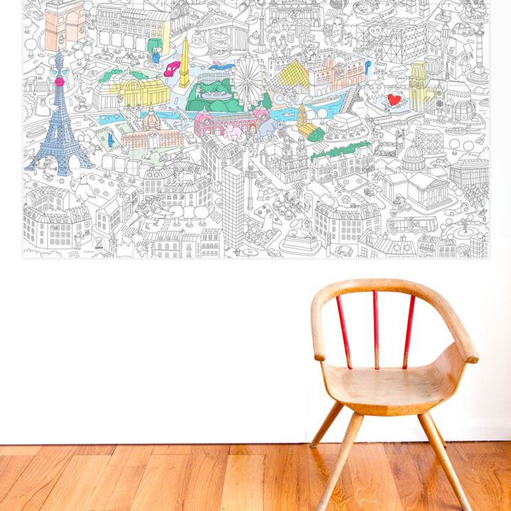 Giant Paris Colouring-in Poster- Product image n°4