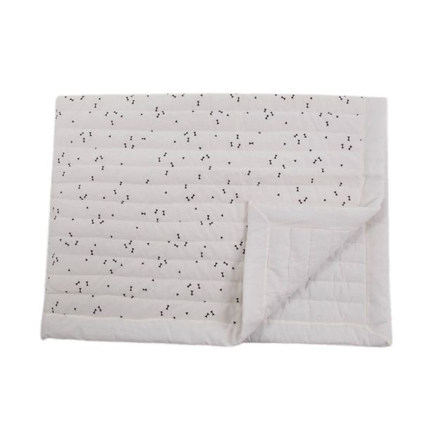 Decke -Naturfarbe- Schwarzes Muster-product