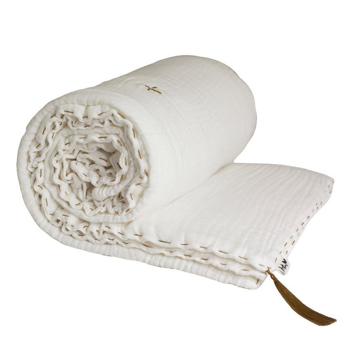 Couverture ouatinée | White S001- Image produit n°0
