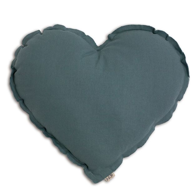 Heart cushion - grey blue-product