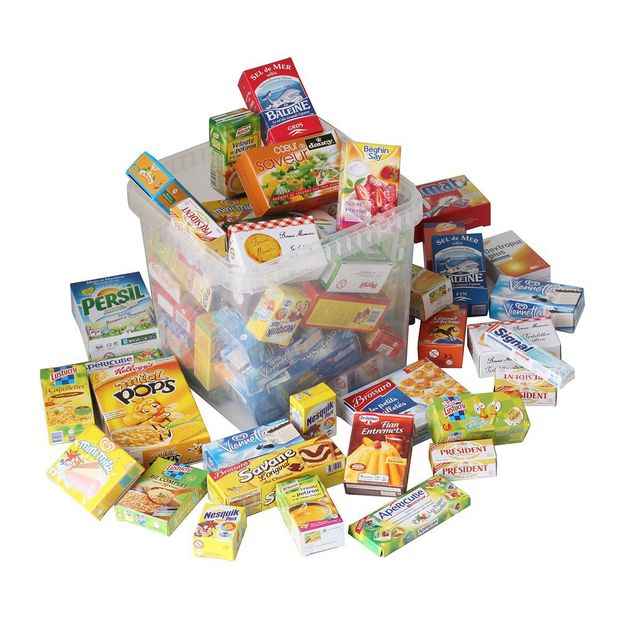 Caisse de boîtes de nourriture 40 miniatures-product