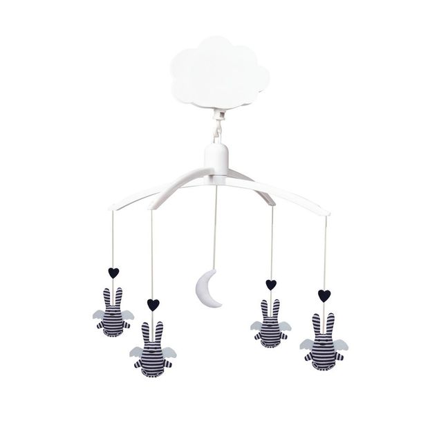 Mobile musical ange lapin marinière-product