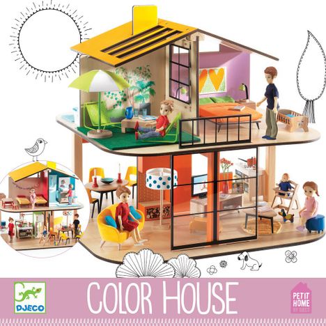 Color house dolls house-product