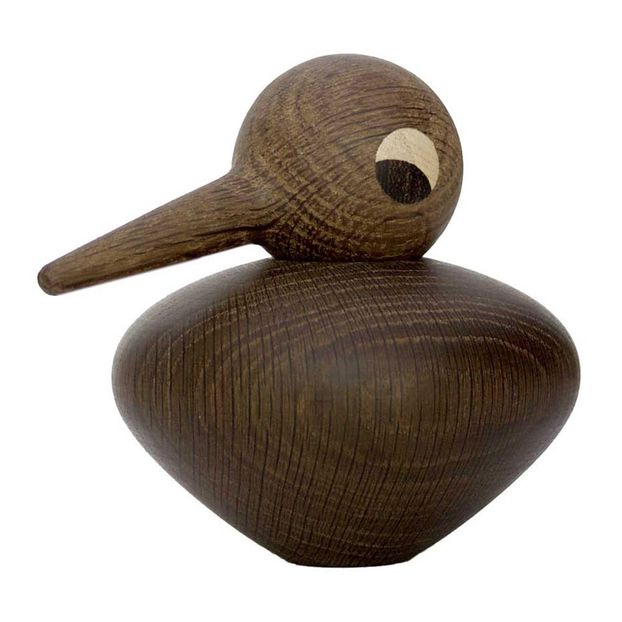 Round bird in smoky oak by Kristian Vedel-product