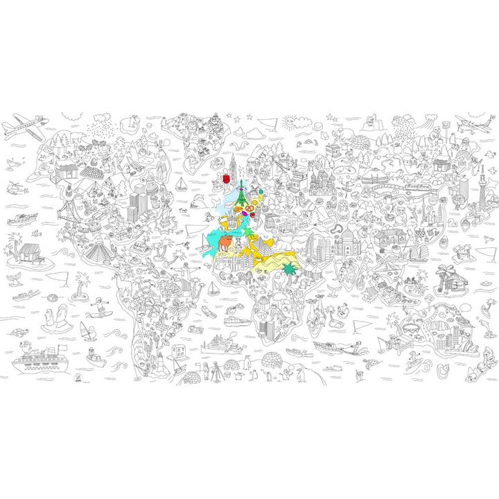 Atlas gigante para colorear- Imagen del producto n°5