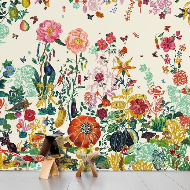 Cream Garden Wallpaper - Nathalie Lété-product