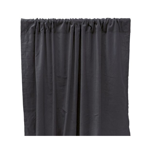 Verdunkelnde Vorhang aus Baumwolle Velours - grau -product