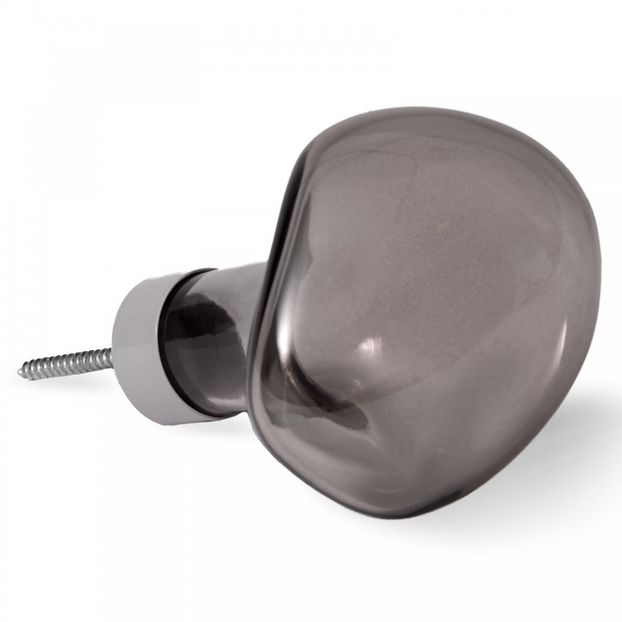 Patère en verre Bubble petite - Gris-product