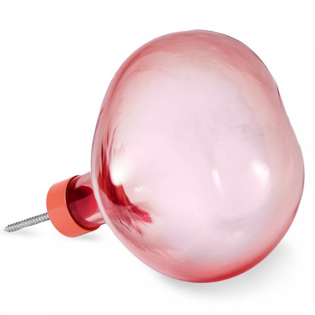 Bubble large glass hook - Coral-product