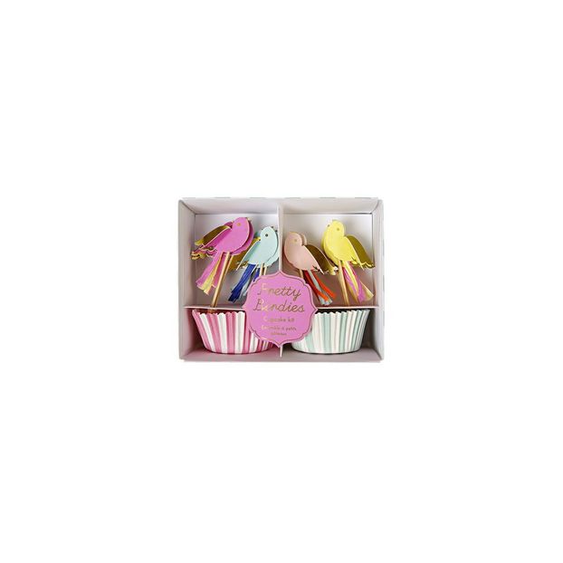 Moules à gâteaux et décorations Oiseaux - Lot de 24-product