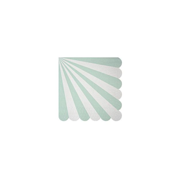 Toot Sweet Paper serviettes - green stripes set of 20-product